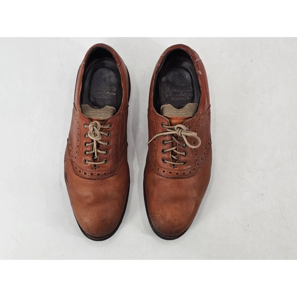 Allen Edmonds First Cut Golf‎ Shoes Leather Walnut Honors Collection Mens 8